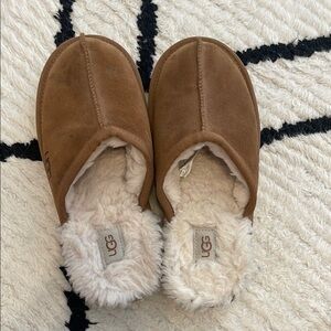 UGG Brown Kids Slip On Slippers